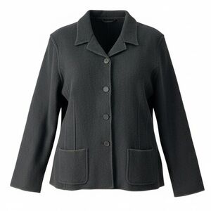 NEW Freeport Studio Black Wool Jacket, Size XL